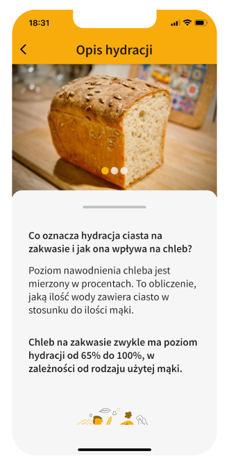 Baza wiedzy o pieczeniu chleba w aplikacji